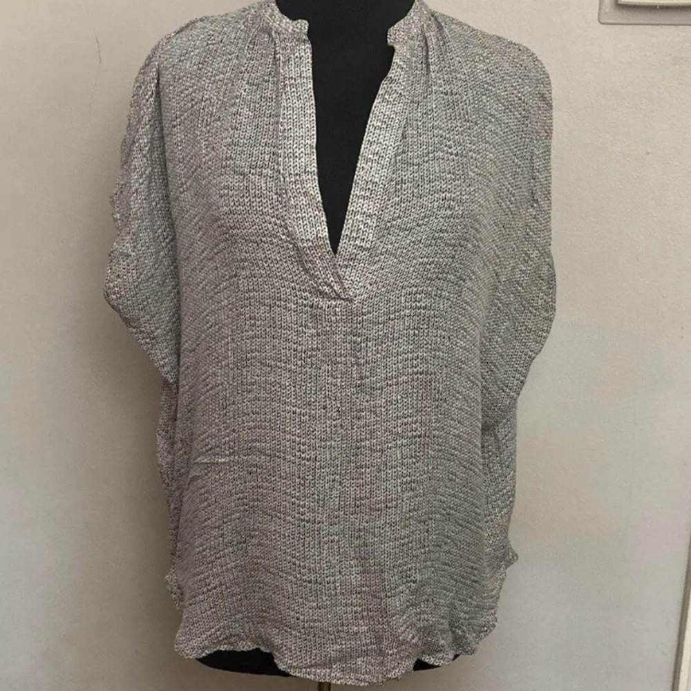 4-20 Vince 100% Silk Top Blouse Medium Loose fit